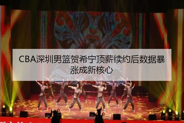 CBA深圳男篮贺希宁顶薪续约后数据暴涨成新核心